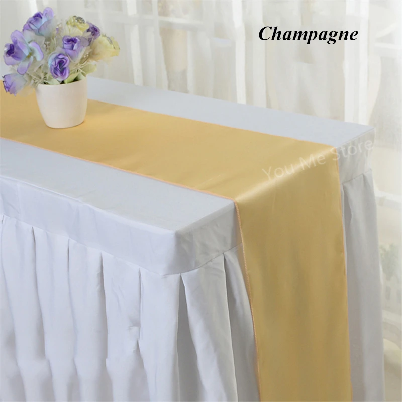 Атласная настольная дорожка для свадебных торжеств банкетных украшений