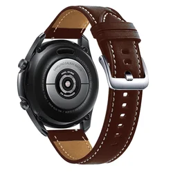 Premium Leather Watchband - 20mm Strap for Other 20mm width (Dark brown)