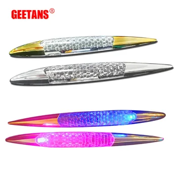 

GEETANS Bright Automotive 12V Car Solar Energy Fog Warning LED Car Light White Shark Decoration Lamp For Night Driving AJ