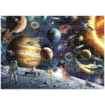 

Educational educational toys landscape space star 1000Pcs puzzle wooden paper puzzle children's educational toys bedroom decorat