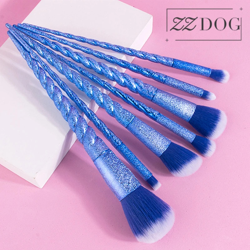 Набор кистей для макияжа ZZDOG 7 шт. профессиональные мягкие косметические инструменты пудры теней румян