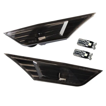 

1pair PC Easy Install IP68 Waterproof Car Auto Side Marker Indicator Turn Signal Light Smoked For Honda Civic 2016 To 2020