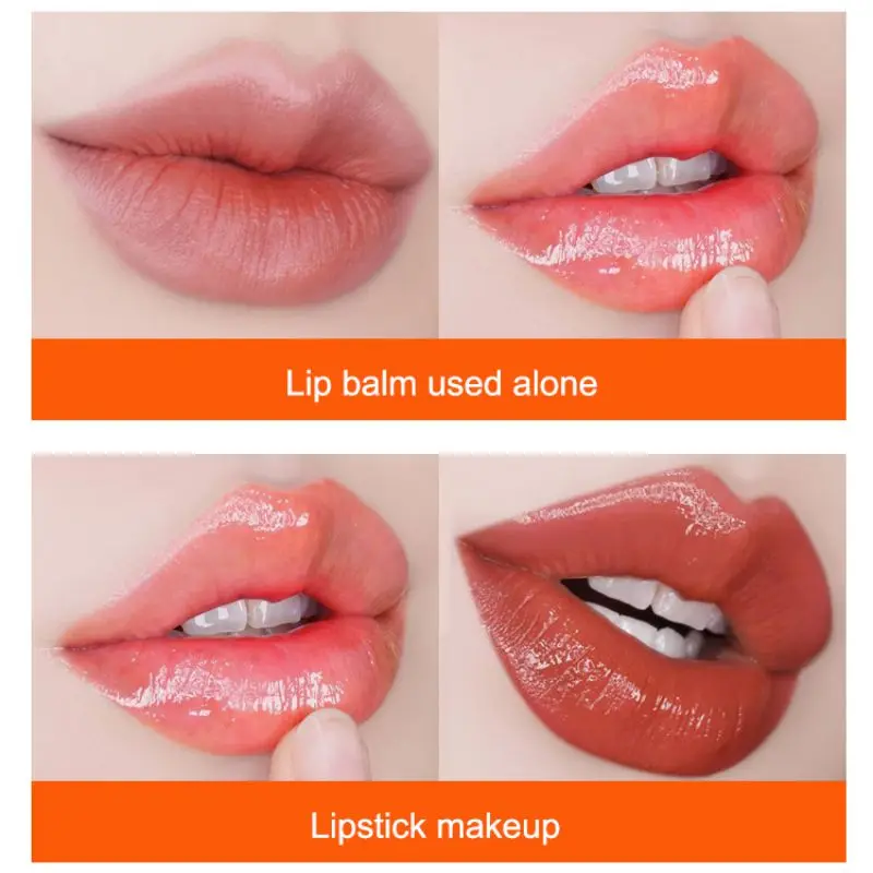 4 Blood Orange Lip Balm Hydrating Smooth Lip Lines Brighten Lip Color Anti-drying Anti-crack Lip Care Unisex Lip balm