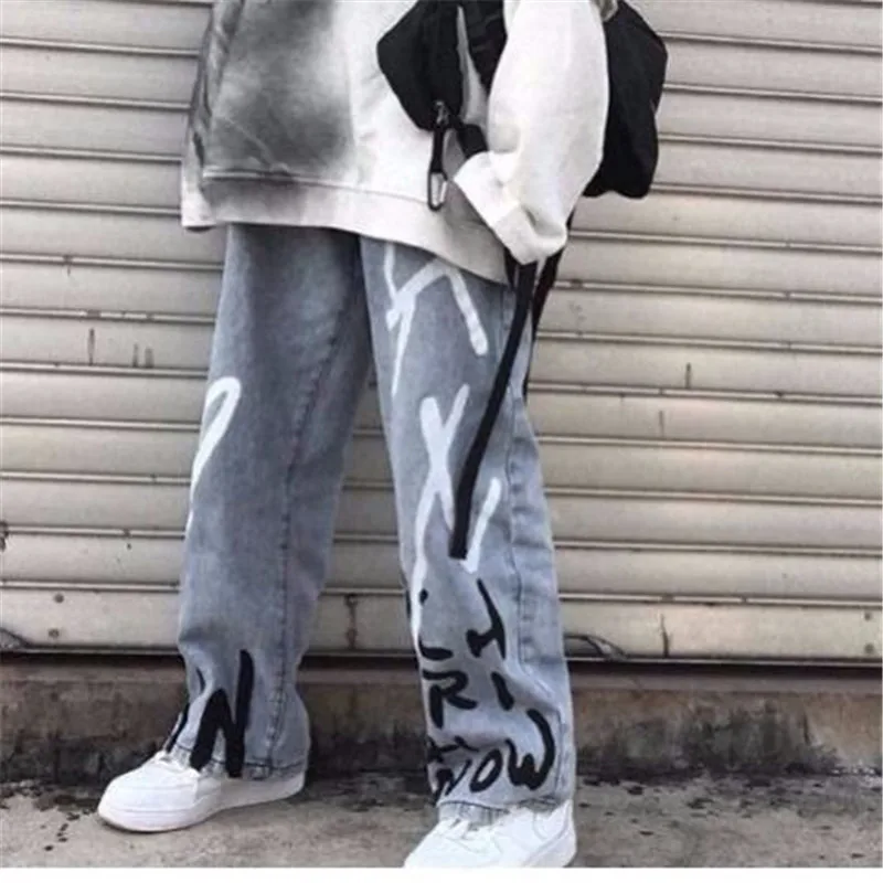 Cute Blue Jeans Women Streetwear Straight Jean Female Summer Cotton Cargo Pants Streetwear Loose Cool Harajuku Oversized Jeans Cute Blue Jeans Women Streetwear Straight Jean Female Summer Cotton Cargo Pants Streetwear Loose Cool Harajuku Oversized Jeans