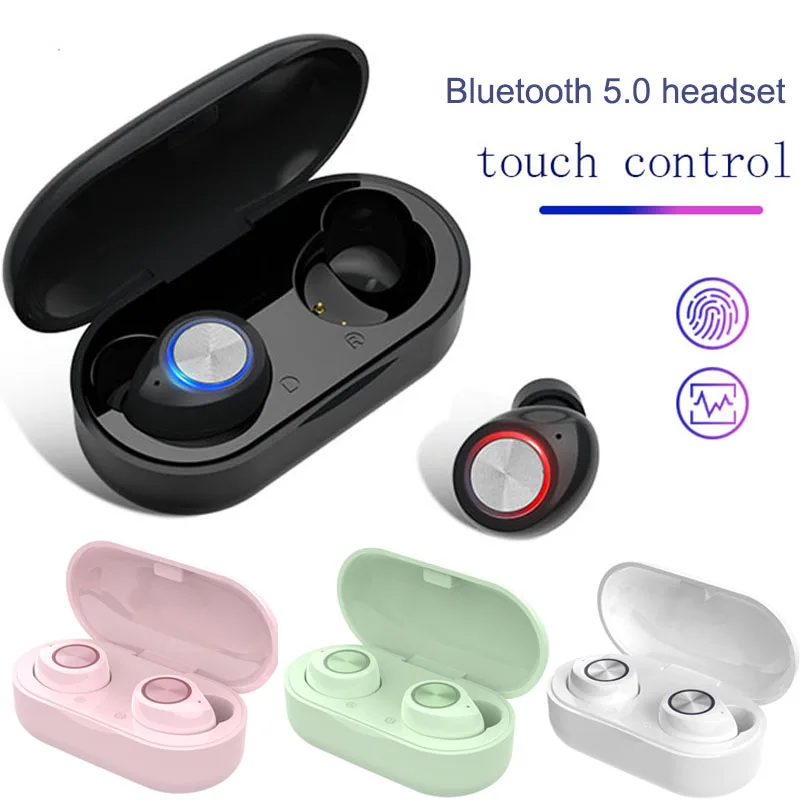 TW60 TWS высококачественные наушники Bluetooth 5,0, беспроводные наушники с сенсорным управлением, настоящая Беспроводная стерео Спортивная bluetooth-гарнитура