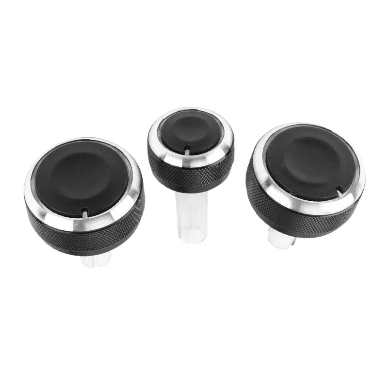 Monland 3Pcs AC Heater Dash Climate Control Switch Panel Knobs Buttons Fit for Octavia Superb MK1 