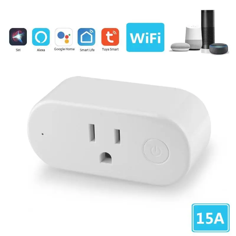 Wi-Fi умная розетка EU/US Plug Мини ручной переключатель Дистанционное управление функцией обратного отсчета времени розетка адаптер питания Голосовое управление