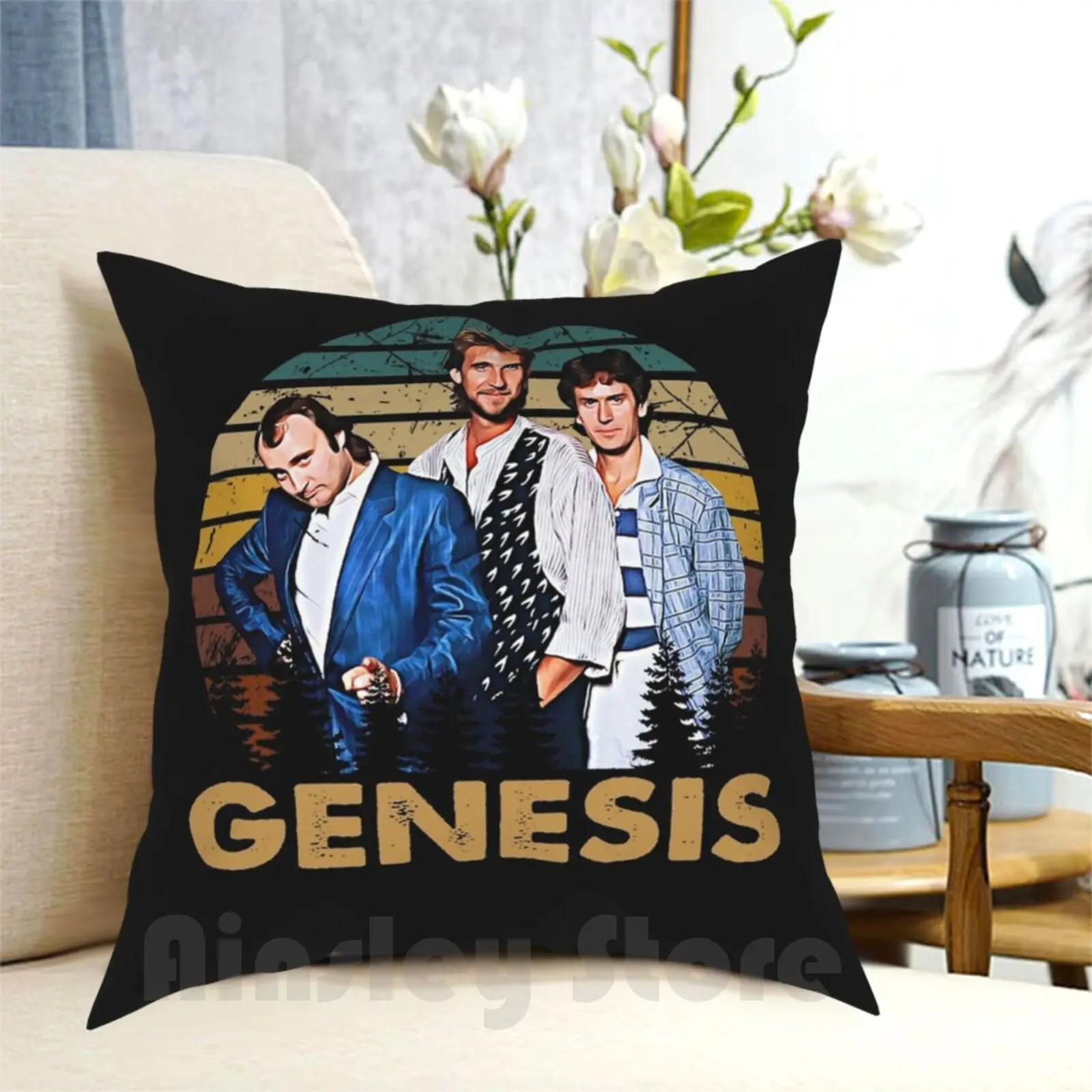 Immagine Vintage Genesis Trick Of The Tail Art Federa Stampata Home Soft Diy Federa Genesis Band Genesis Genesis Tour
