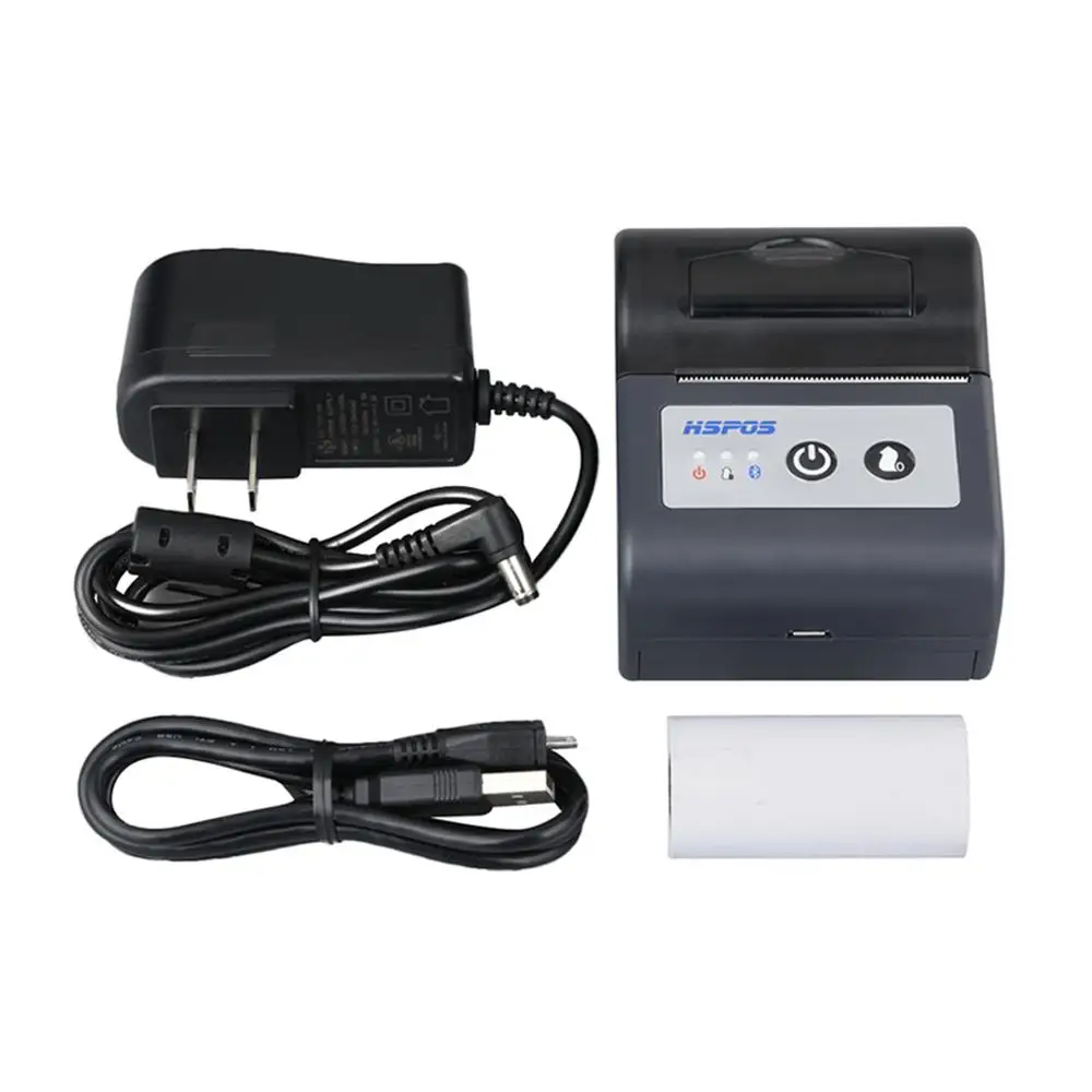 Принтер этикеток Mini 58 мм Stircker Печать Usb Bluetooth интерфейс Поддержка Ipad для ПК ios Android