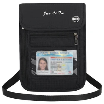 

Neck Pouch Travel Pouch Neck Wallet with RFID Blocking Passport Holder Document Organizer Bag Card Bag for Men Women