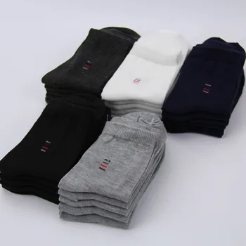 

Men Socks Solid Color Cotton Classical Businness Casual Socks Summer Autumn Excellent Quality Breathable Male Sock meias 5 Pairs