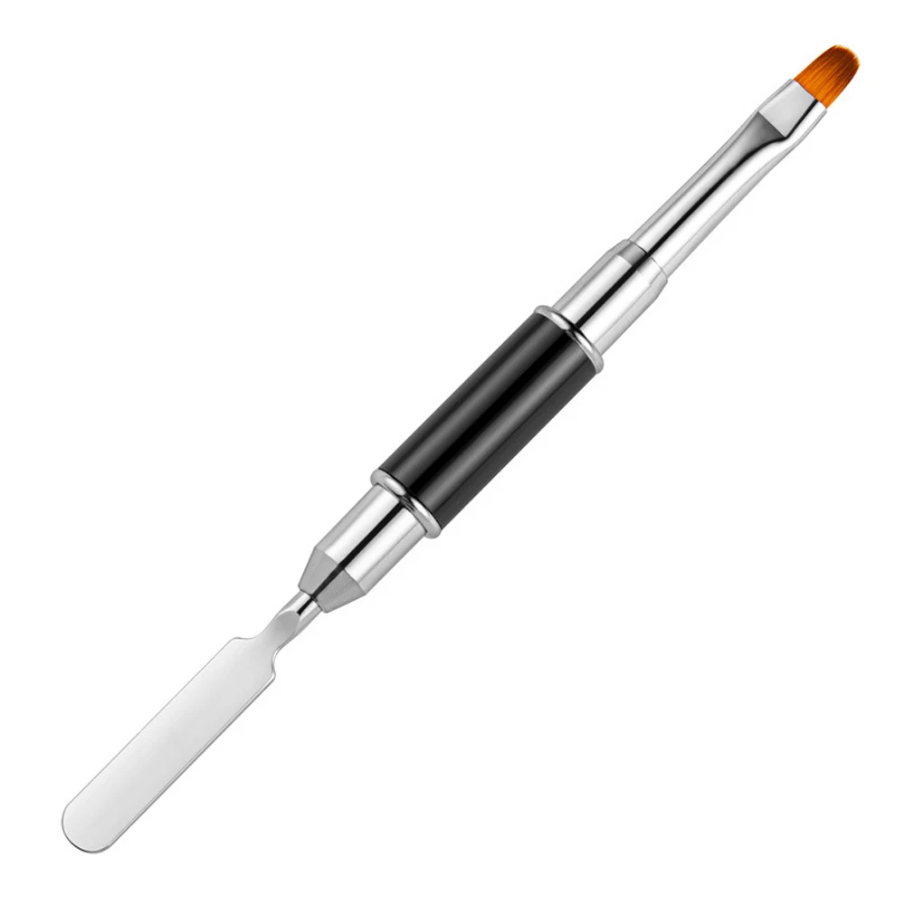

Nail Brush Double Side Double-headed Dual-purpose Nail Pen Removal Spatula Stick Manicure Tool Painting Drawing Color