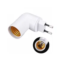 Цоколи Е27, вращающаяся на 180 градусов вилка, аксессуары для освещения, ночники, прикроватные лампы, колпачок, европейский стандарт