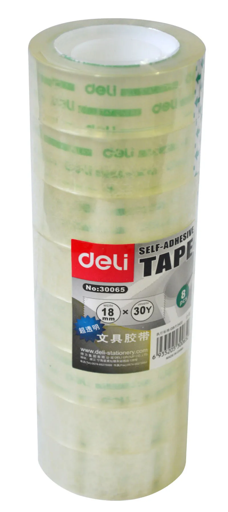Оригинальный продукт Deli 30065 канцелярская лента/1 8 см * 30Y - Цена: 