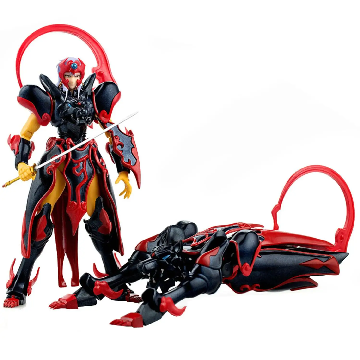 Tronzo Demoniaca Fit 18 см Dasin модель DM Shurato с Kuroki Gai SHF ПВХ японского аниме Фигурки Рождественский подарок для мальчиков - Цвет: A