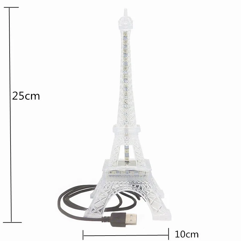 USB 5V 에펠 타워 야간 조명, WS2812B, 48 LED, 개별 주소 지정 가능 스마트 SK6812, 다채로운 LED 칩 장식 램프 조명