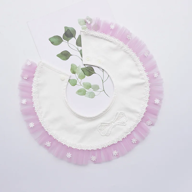 INS Стиль 360 градусов 3 слоя хлопка детские юбка-брюки с цветочным принтом; кружевное с вышивкой для новорожденных нагрудники для девочек, бесплатный образец, сделано в Китае для субъектов оптовой торговли