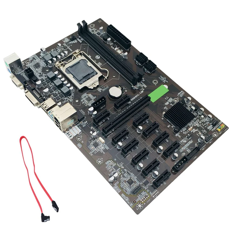 Материнская плата B250 BTC для майнинга LGA 1151 DDR4 12x слот графической карты SATA3.0 USB3.0
