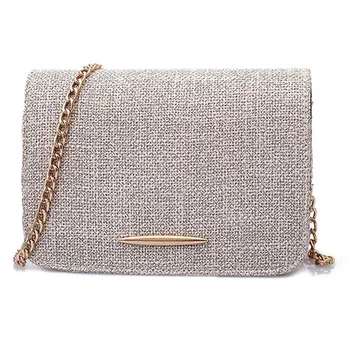 

LJL-Forest Female Linen Burlap Small Square Girl Shoulder Messenger Bag Women's Purses Crossbody Shoulder Bag