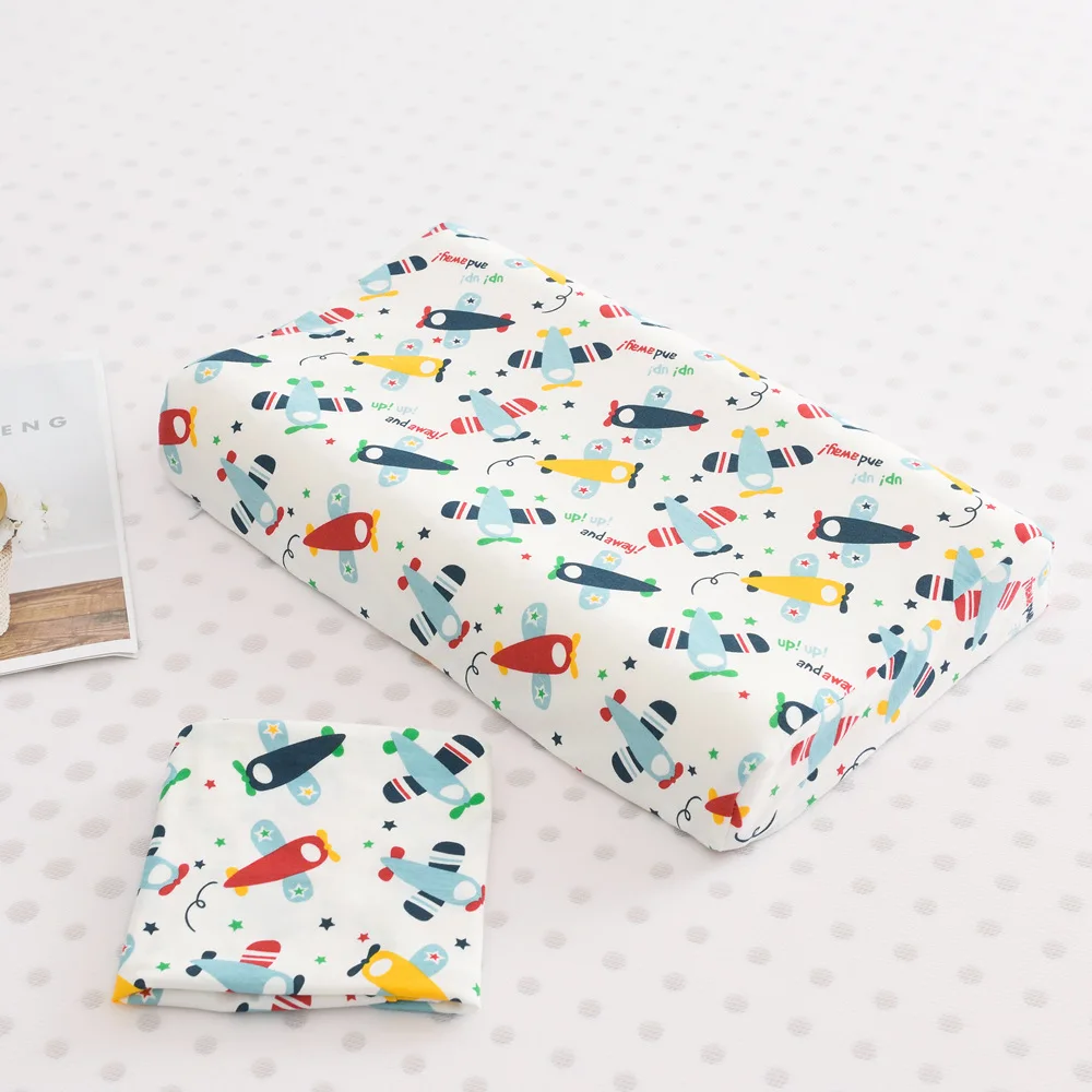 2 Pcs/lot Baby Bedding Pillow Case Colorful Cartoon Infant Pillowcase Animal Newborns Pillow Cover Decorative Baby Cover