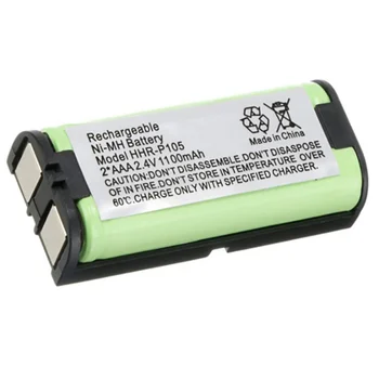 

2PCS 2.4V 1100mAh Ni-MH Home Telephone Battery Rechargeable Battery For Panasonic HHR-P105 P105 HHRP105A KX242 BATT-105 KX2421