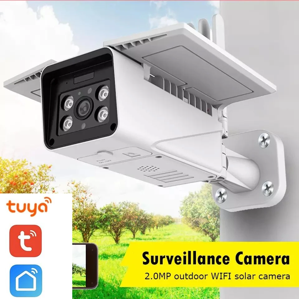 IP камера TEXOSA Tuya Беспроводная на солнечной батарее 1080p IP67 Wi Fi|Видеорегистраторы| |