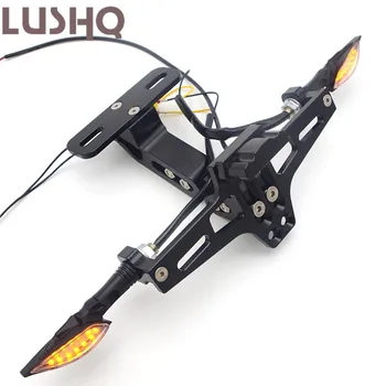 

License Plate Holder Motorcycle Accessories For KAWASAKI versys 1000 versys 650 zx10r 2005 vn900 z1000 2008 ninja 650