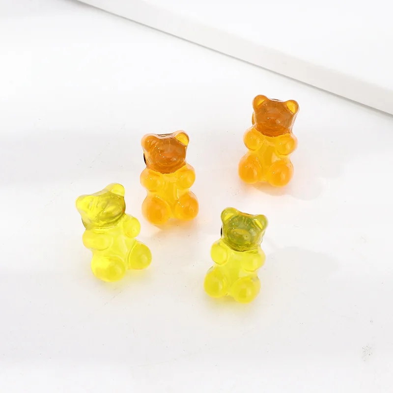 Серьги гвоздики в виде медведя из мультфильма 2 пары/Лот|Серьги-гвоздики| |