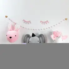 Голова животного, слон, олень, лиса, лебедь, Лев, голова тигра для детской комнаты, декор для детской комнаты, украшения для спальни, декор для стен, подарки