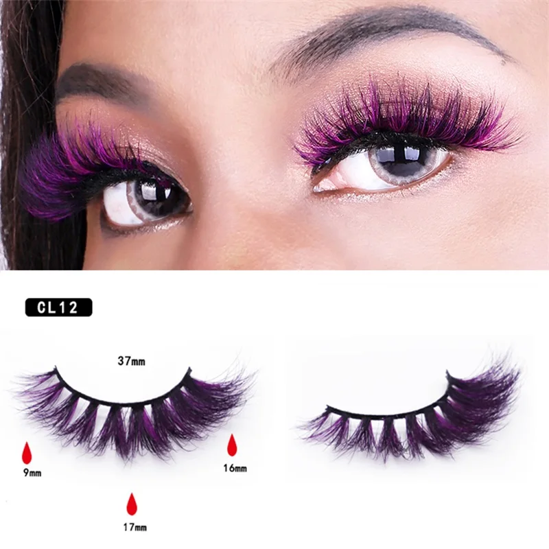 

my goddess eyelashes 1 Pair New Fancy Soft Feather Natural False Eyelash Makeup Colorful dramatic Eye Lashes Extension Cosmetic