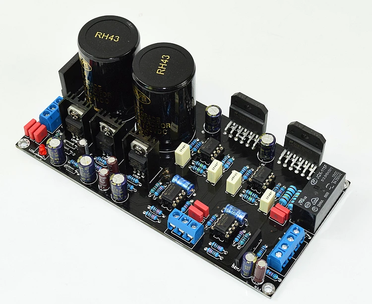 Hi Fi LM3886 + NE5534 Op amp OP07 DC сервопривод 2 1 канала 68 Вт * 0 аудио усилитель плата|Усилители