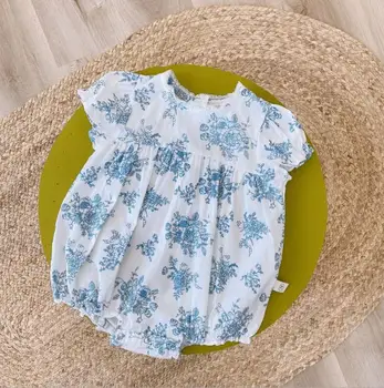 

2020 new baby girls printed romper summer cotton fashion babys jumpsuit 0-3 years HV683