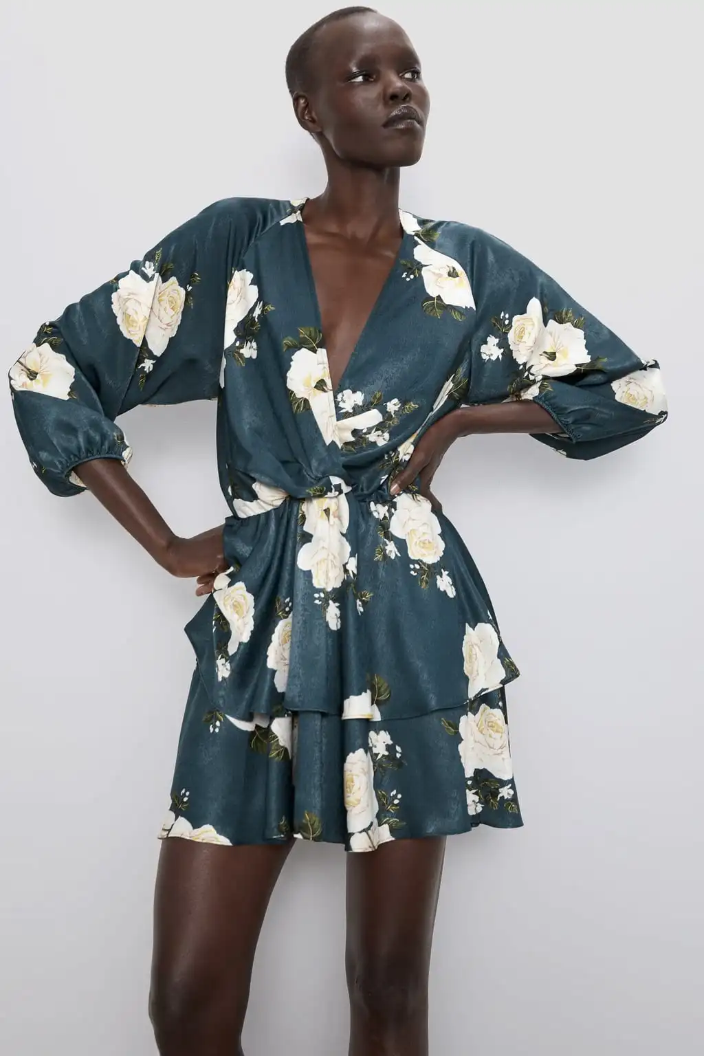 Vestido Volante Estampado Floral Zara Shop, GET 59% OFF,  www.thaichaplain.com