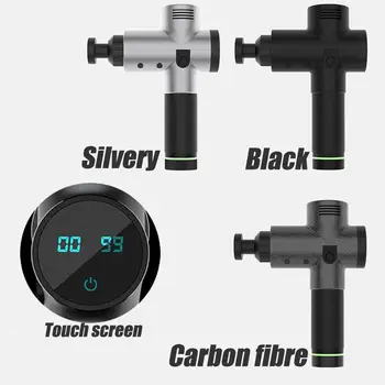 

4200r/min Do Corpo Massageador Elétrico Vibrando Armas Terapia Profunda LEVOU Esporte Máquina de Massagem Relax Massager com Sa