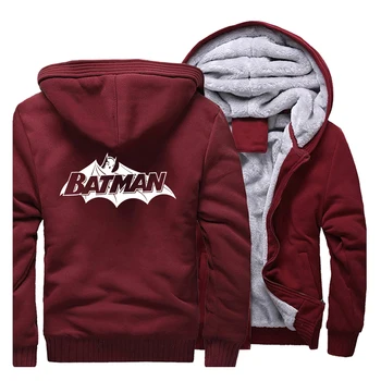 

Winter New 2019 Hot Sale Hoody Mens Sweatshirts Raglan Hip Hop Fashion Batman Super Hero Coat Thick Streetwear Funny Warm Tops