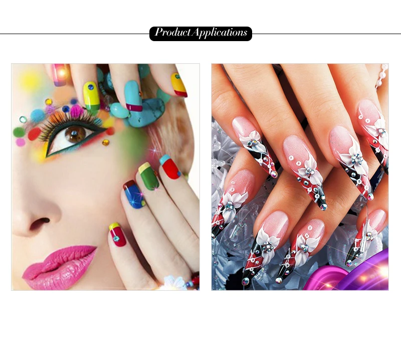 Oleeya nail Art Crystal Non Hotfix Rhinestones (12)