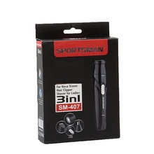 Большая распродажа голова 3-в-1 Для мужчин Электрический немой бритвы зарядка через usb для Android Aata кабеле бритва электрическая носовой триммер для волос