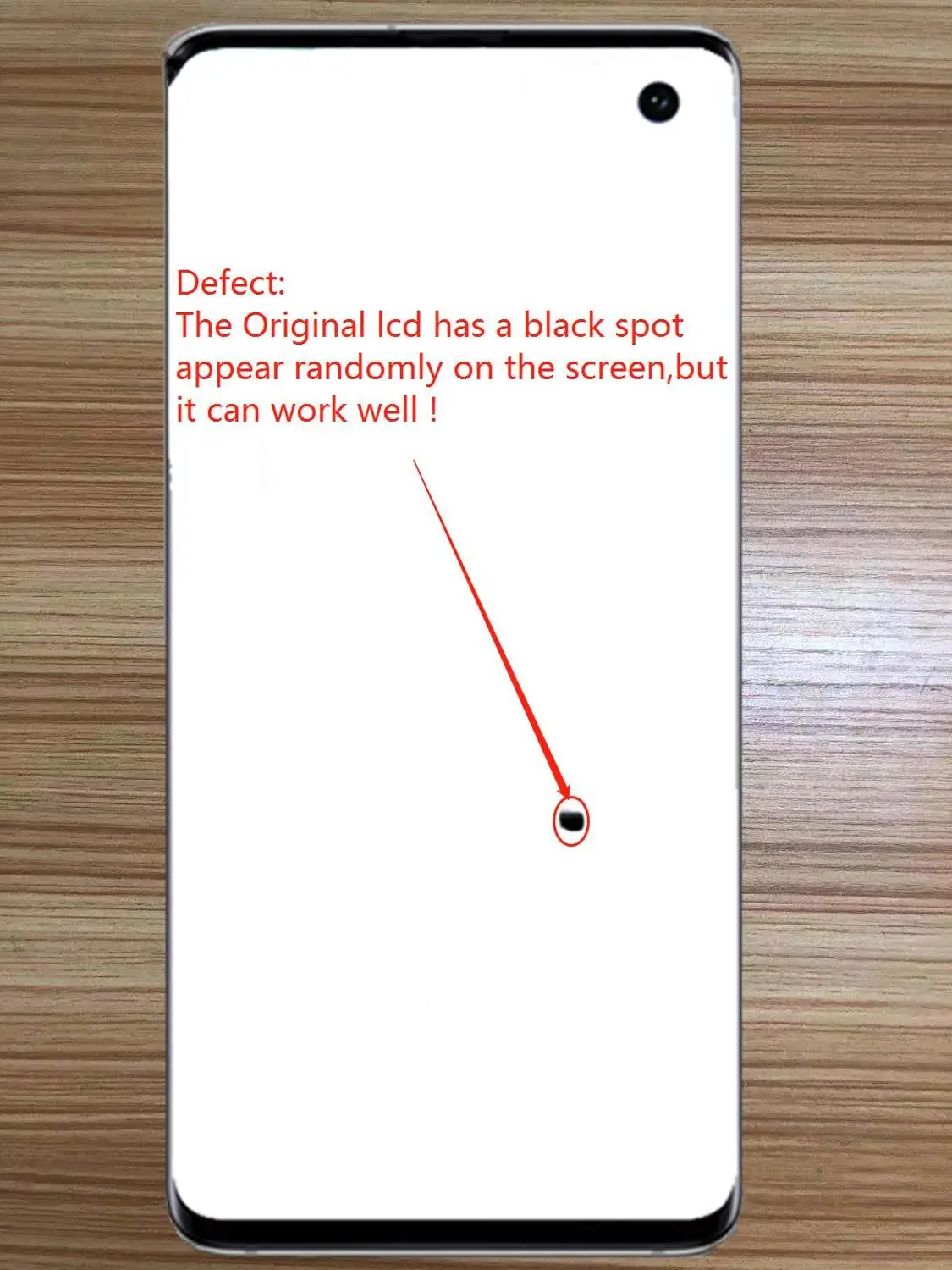 

Super Amoled For Samsung Galaxy S10 G973F/DS G973F LCD S10 plus G975/DS G975F Display and Touch Screen Assembly with a Black Dot