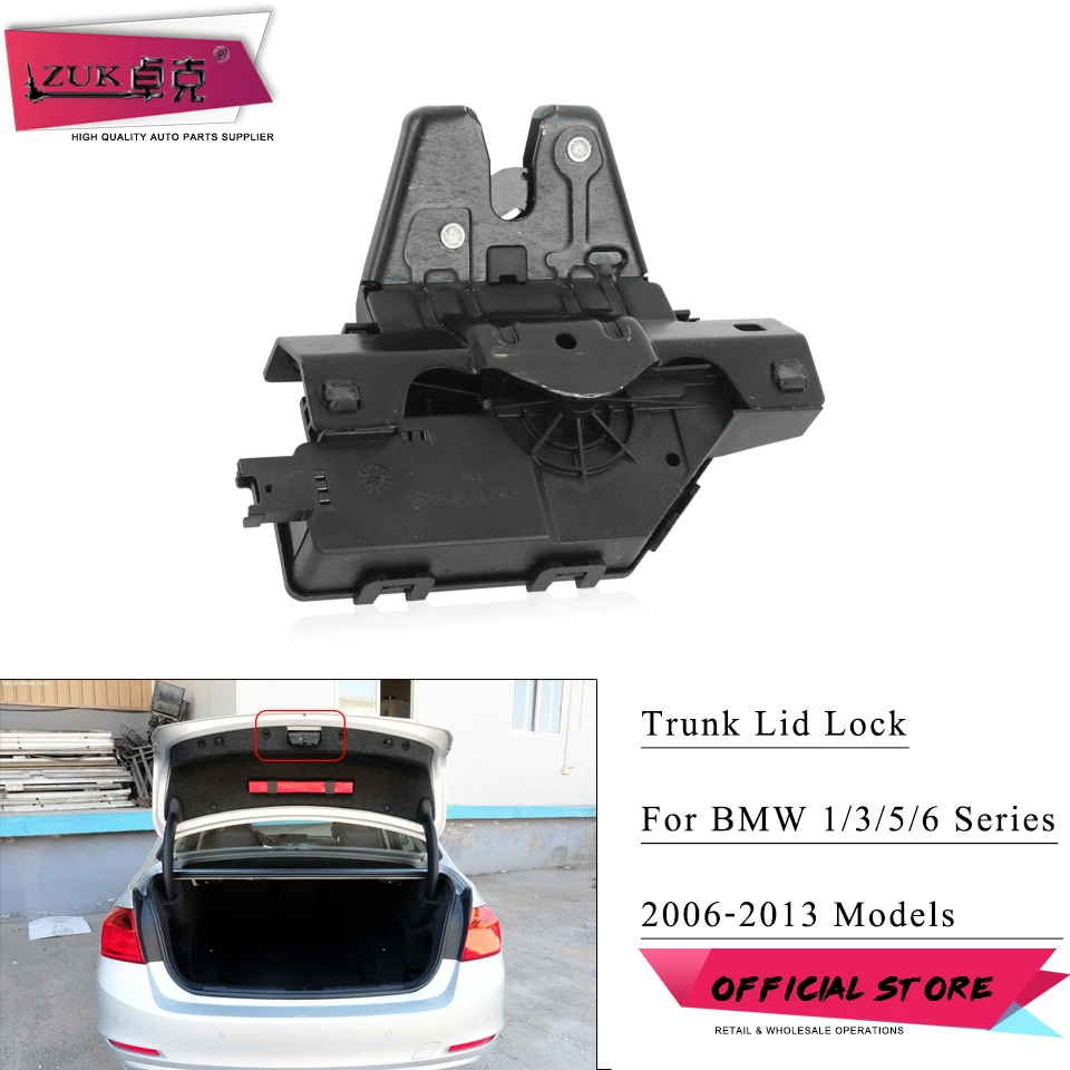 

ZUK Genuine Tailgate Trunk Door Lock Actuator OE#51247840617 For BMW 1/3/5/6 Series E81 E87 E90 E92 E60 E63 E64 E85 2006-2013