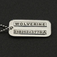 X-Men Origins Wolverine Logan ID Necklace Pendant 4