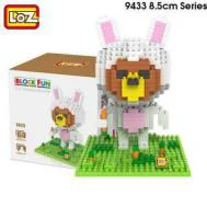 LOZ 9433 no box Детские игрушки для купания, животные океана, Игрушки для ванны, 4 шт., классические детские игрушки для океана, морская звезда, осьминог, краб, гиппокамп, 6 м - Цвет: LOZ 9433 no box
