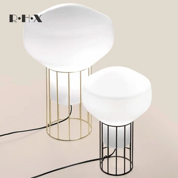 

Europe Light Luxurious Personality Metal Glass Cover Arts Desk Lamp Originality Concise Modern 2019 Bedside Cupboard Desk Lamp
