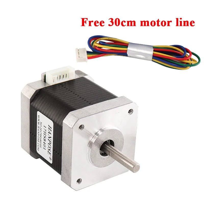 Nema17 스텝퍼 모터, 3D 프린터 모니터 장비용, 타이탄 압출기, 4 리드, 17HS8401, 48mm, 1.8A, 52N.CM, 5 개