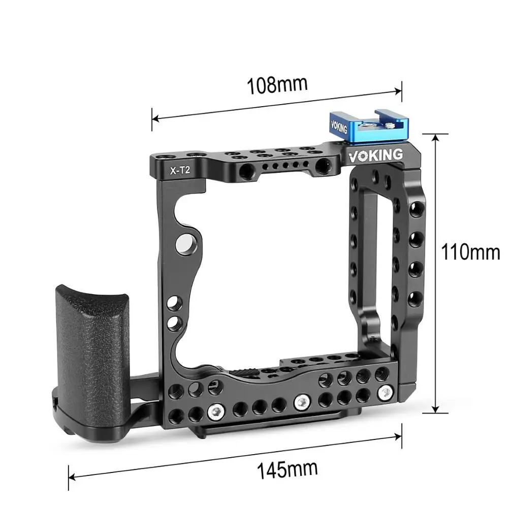 Voking VK-XT2B установка для создания фильмов из алюминиевого сплава клетка для камеры комплект для Fujifilm X-T2 камеры для отслеживания фокуса