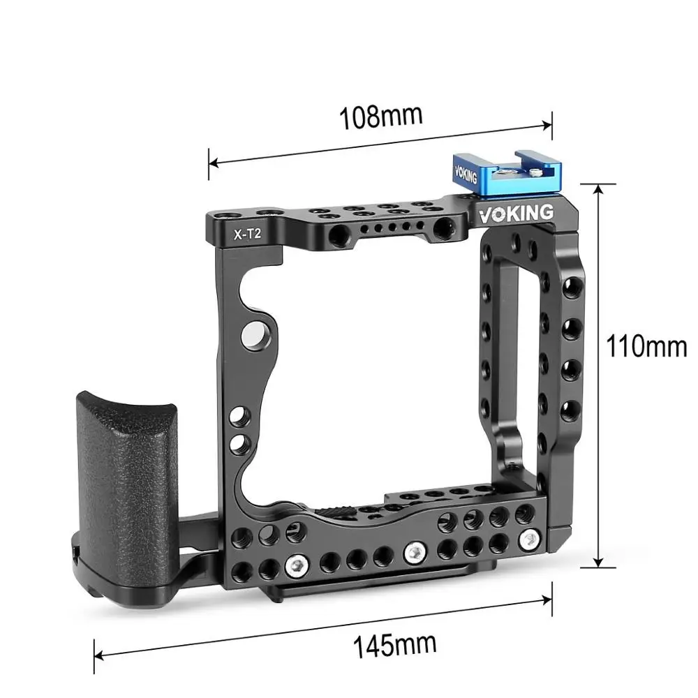 US $199.99 Voking VKXT2B Movie Making Rig Aluminum Alloy Camera Cage Kit For Fujifilm XT2 Camera To Follow Focus