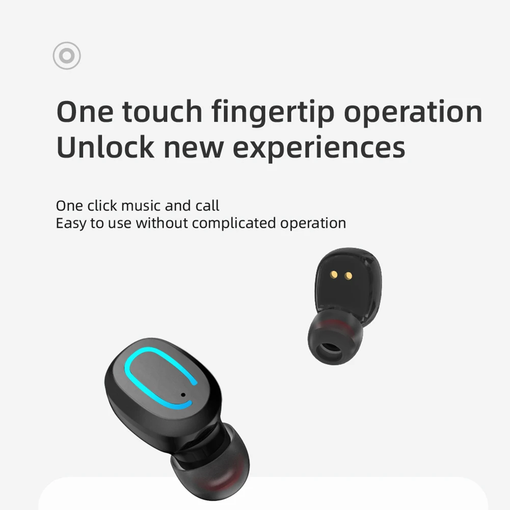 Bluetooth 5 0 Wireless Headphones LED Display HIFI Sounds Handsfree Sports Earbuds Noise Canceling Stereo Game Earpiece