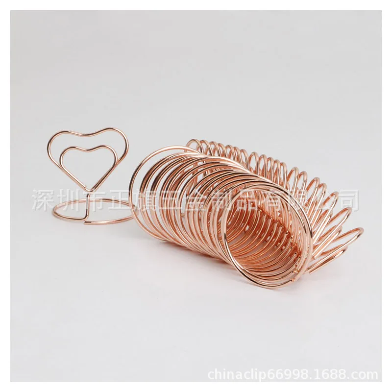 Gold Rose Gold And Silver Butterfly-Shaped Crocodile Clip Insert Wedding Seats Notes Folder Card Holder Cross Border Source Curr