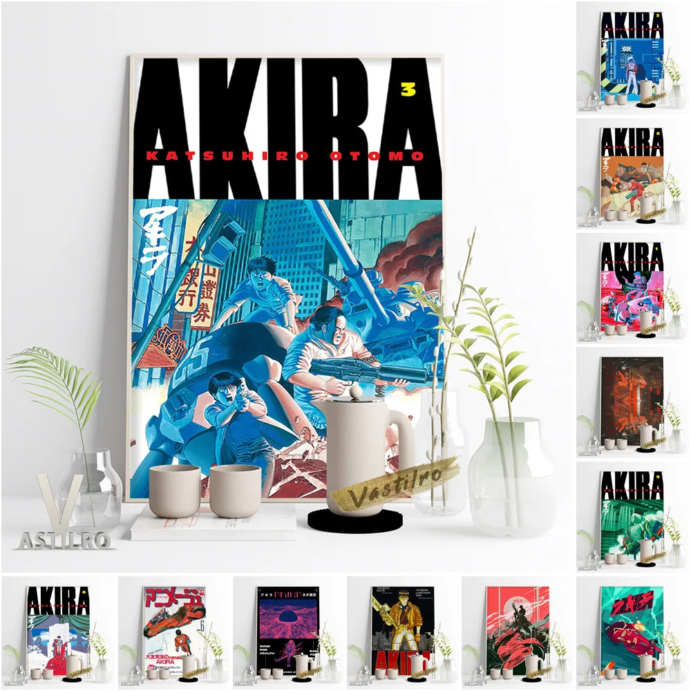 Японское аниме фильм Акира винтажные художественные плакаты постер манга