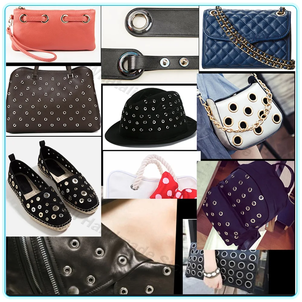 Mixed 11 Colors Hole Metal Eyelets 100pcs For DIY Leathercraft Scrapbooking Shoes Belt Cap Bag Tags Clothes Accessories Fashion eyelet grommet ring eyelet grommet ring kit grommet eyelet kit screw back eyelets metal eyelet buttons