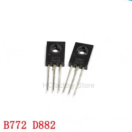 Оригинальные 2SD882 D882 2SB772 B772 TO-126 ( 10 шт